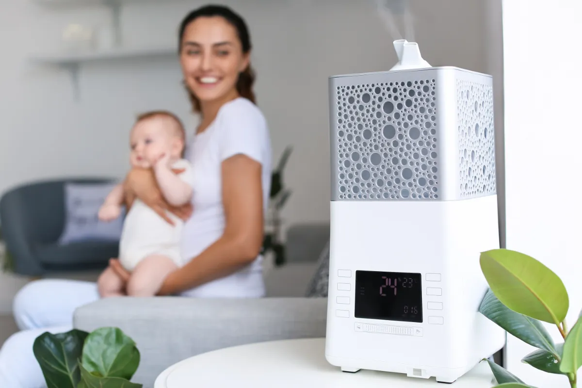 Die Wichtigkeit einer sauberen Luft für das Babyzimmer.