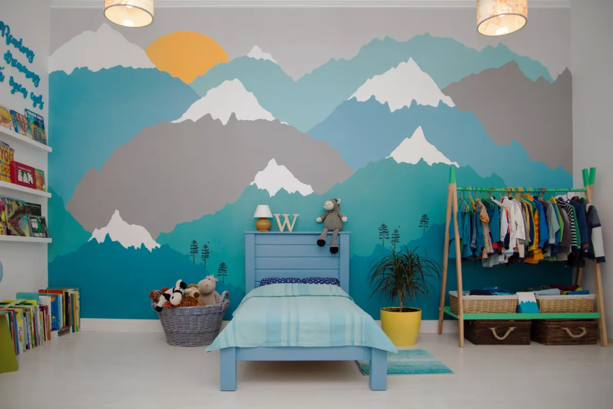 DIY: Erstellen Sie eine Wandfreske für das Zimmer Ihres Kindes.