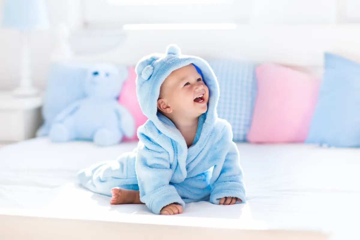 Erstellen Sie einen Spielbereich im Babyzimmer.