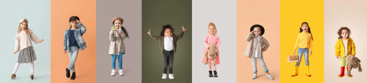 Die Entwicklung der Baby-Mode-Trends im Laufe der Jahrzehnte.